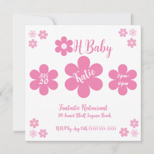 Baby Shower- Roze Bloem Glam-