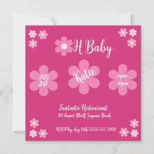 Baby Shower- Roze Bloem Glam-