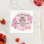 BABY SHOWER ROZE BLOEMBLAADJES SERVET (Insitu)