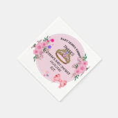 BABY SHOWER ROZE BLOEMBLAADJES SERVET (Hoek)