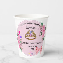 BABY SHOWER ROZE BLOEMEN PAPieren BECKERS