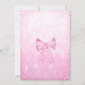 Baby Shower | Roze Confetti Kaart (Achterkant)