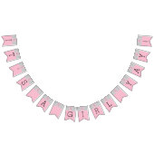 Baby shower Roze/Dolfijn, Swallowtail Banner (Alle)