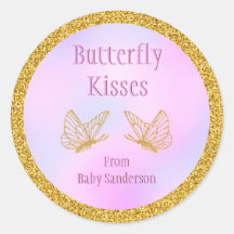Baby shower Roze en Goud Whimsical Butterfly