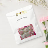 Baby shower Roze en Witte koekjes Bedankzakje (Gezegeld)