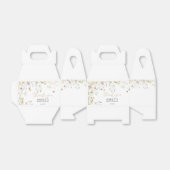 Baby shower Roze & Gele Wildflowers Bedankdoosjes (Uitgevouwen)