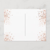 Baby Shower roze gouden glinsterende olifant ballo Uitnodiging Briefkaart (Achterkant)