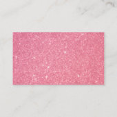 Baby shower Roze Gouden Luier Raffle Ticket Kaart  (Achterkant)