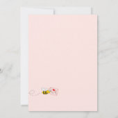 Baby shower roze griesgriep schattige moeder om te kaart (Achterkant)