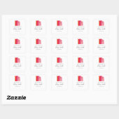 Baby shower Roze Meisje Boekplaat Sticker (Vel)