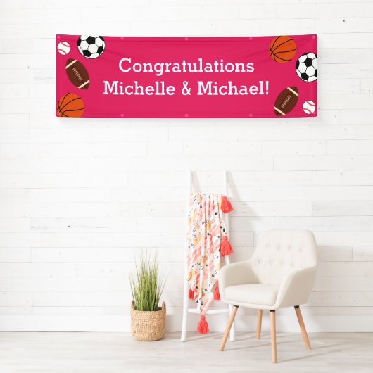 Baby shower Roze meisje Spandoek (Insitu)