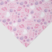 Baby shower roze meisje tissuepapier (Detail)