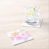 *~* Baby shower Roze Perzische Waterverf Feet Kartonnen Onderzetters (Insitu)