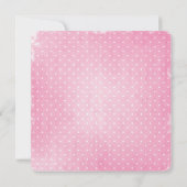Baby shower Roze poladot Kaart (Achterkant)