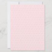 Baby shower Roze poladot Kaart (Achterkant)