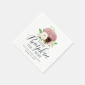 Baby shower roze pompoen najaar servet (Hoek)