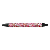 Baby shower roze rood schattig patroon zwarte inkt pen (Voorkant)