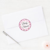 Baby shower Roze Rosebud Stickers (Envelop)