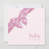 Baby shower roze roze kaart (Voorkant)