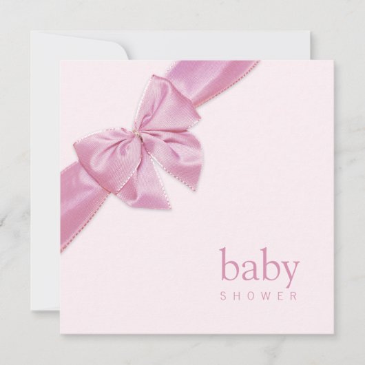 Baby shower roze roze kaart (Voorkant)
