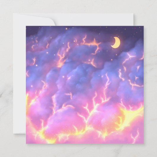 Baby shower roze schattig plat bedankje bedankkaart (Achterkant)