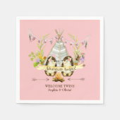 Baby shower Roze Servetten (Voorkant)