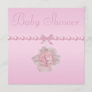 baby shower Roze, Shoes & Jewel Pacifier Kaart