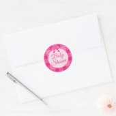 Baby shower Roze Stickers (Envelop)