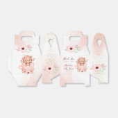Baby shower roze teddy in een bekertje bedankdoosjes (Uitgevouwen)
