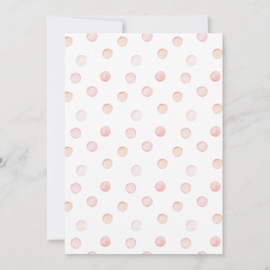 Baby shower roze teddy in een bekertje kaart (Achterkant)