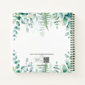 Baby shower roze teddybos notitieboek (Achterkant)