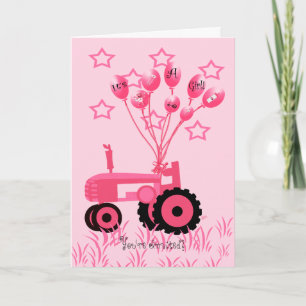 Baby shower Roze trekker met de Uitnodiging van de