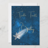 Baby shower roze Twinkle Twinkle Stars Kaart (Achterkant)