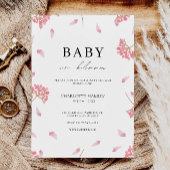 Baby shower Roze Uitnodiging Sjabloon