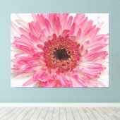 Baby shower Roze ventilator - Roze ontwerp Canvas Afdruk (Insitu (Houten vloer))