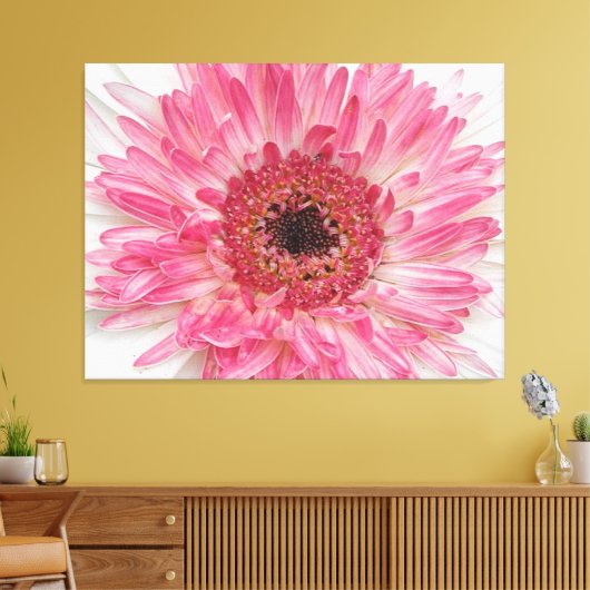 Baby shower Roze ventilator - Roze ontwerp Canvas Afdruk (Insitu (Woonkamer))