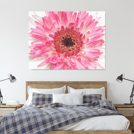 Baby shower Roze ventilator - Roze ontwerp Canvas Afdruk (Insitu (Slaapkamer))