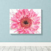 Baby shower Roze ventilator - Roze ontwerp Canvas Afdruk (Insitu (Houten vloer))