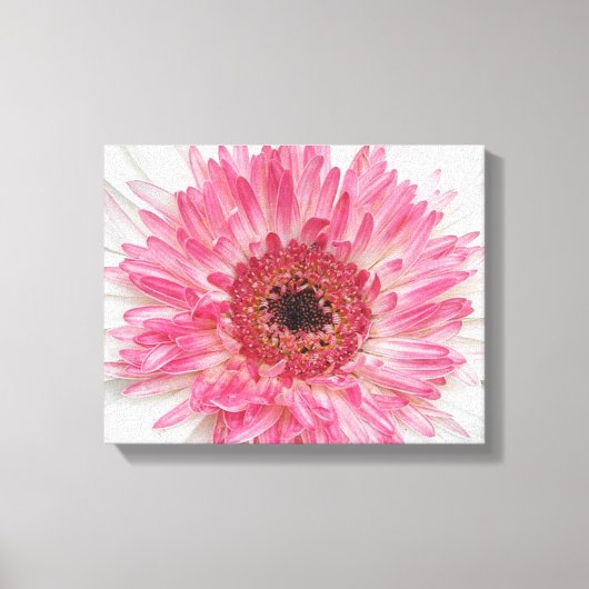 Baby shower Roze ventilator - Roze ontwerp Canvas Afdruk (Voorkant)