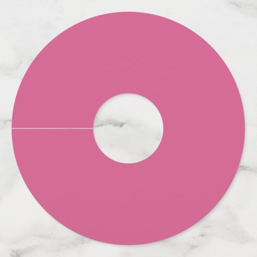 Baby shower roze wijnglaslabel (Achterkant)