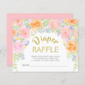 Baby shower Rozen roze roze rozen invullen (Voorkant / Achterkant)