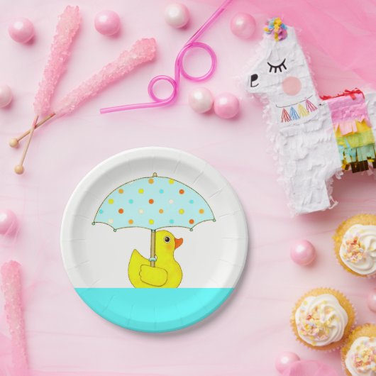 Baby shower Rubber Duck Papieren Bordje (Feest)