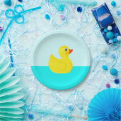 Baby shower Rubber Duck Thmed Papieren Bordje (Feest)