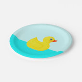Baby shower Rubber Duck Thmed Papieren Bordje (Gekanteld)