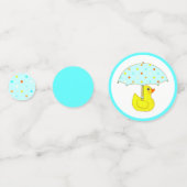 Baby Shower Rubber Eend Confetti (Achterkanten)