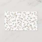 Baby Shower Rustic Botanical Books For Baby Informatiekaartje (Achterkant)