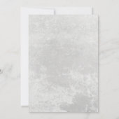 Baby shower Rustic Chalkboard Floral Kaart (Achterkant)