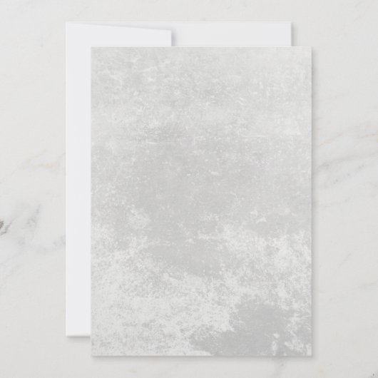 Baby shower Rustic Chalkboard Floral Kaart (Achterkant)