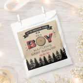 Baby shower "Rustic Forest Pset Lumberjack Boys" Bedankzakje (Geknipt)