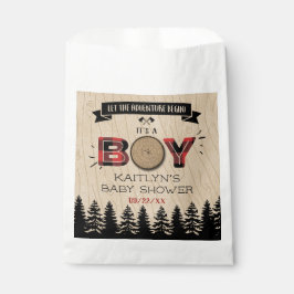Baby shower "Rustic Forest Pset Lumberjack Boys" Bedankzakje